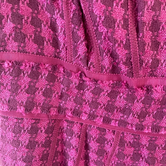 Kay Unger Pink Tweed Pencil Dress Sz 8 - Picture 2 of 5